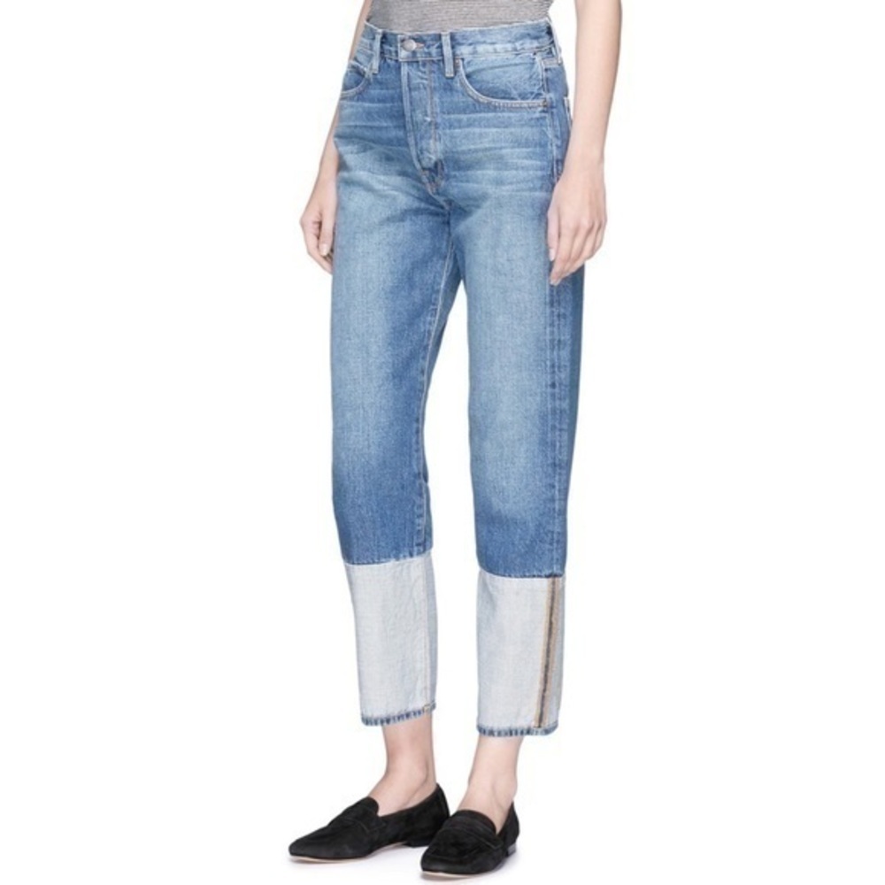 FRAME DENIM LE ORIGINAL REVERSED CUFF CROPPED